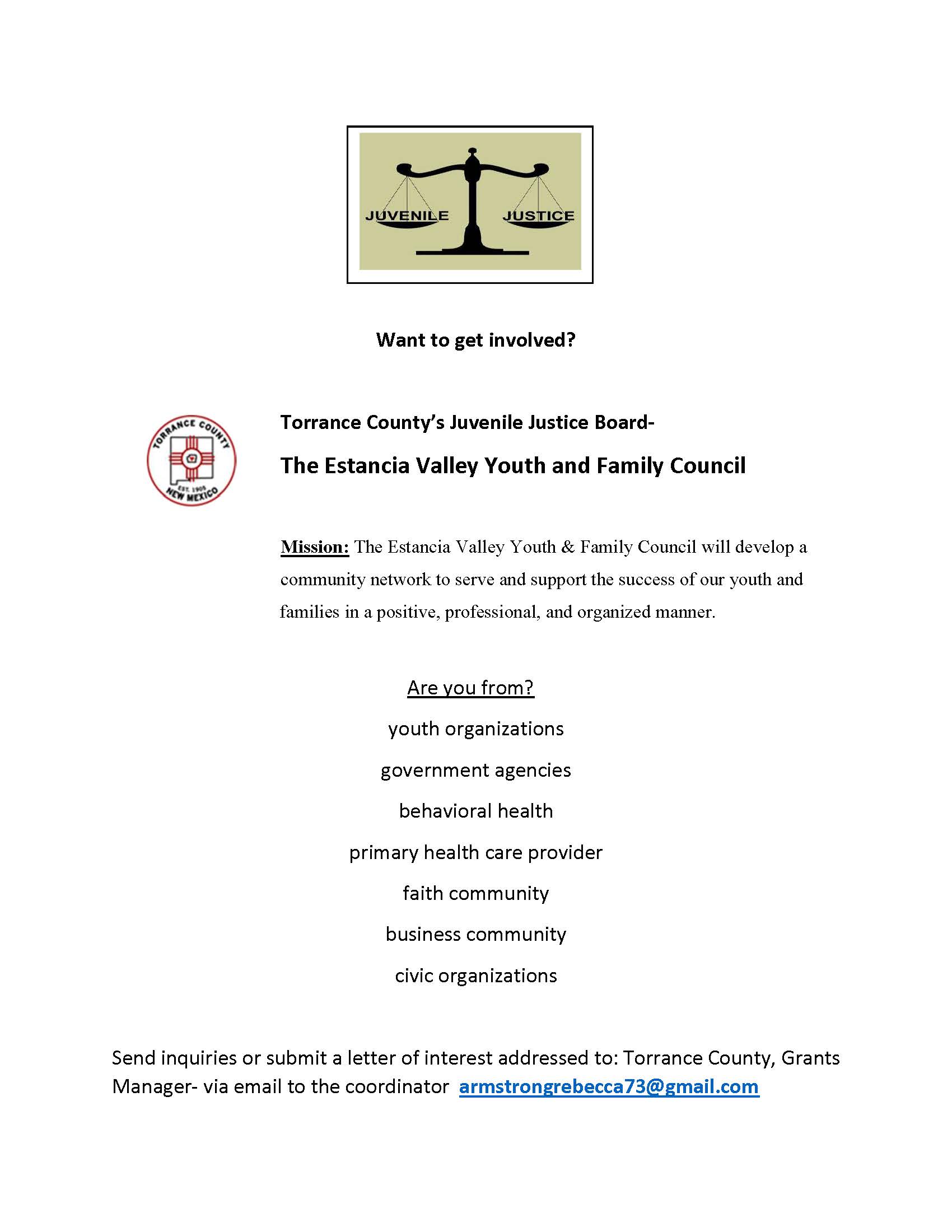Torrance County, New Mexico Estancia Valley Youth & Family Council